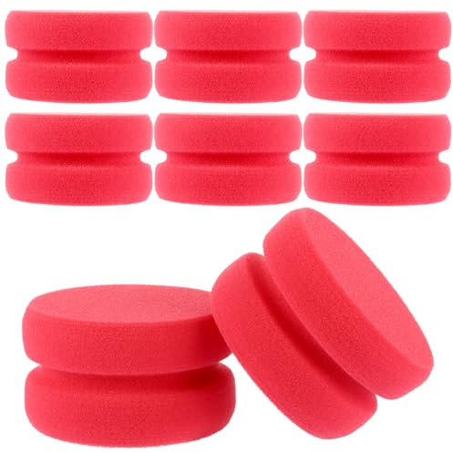 MUXHEL 8er-Set Polierschwamm, 80 x 50mm Auto Profi Handpolierschwamm, Auto Polierpads, Applicator Pads, Auto Polieren Pads, Auto Schwämme Pads, Hand Polierschwamm Pads für sauberes Auto, Autoglas