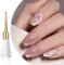 Highly Pigmented Jelly Pink Cat Eye Gel Nail Varnish, Magnetic UV/LED Soak-Off Glitter Pink Nail Polish for Salon DIY Manicure
