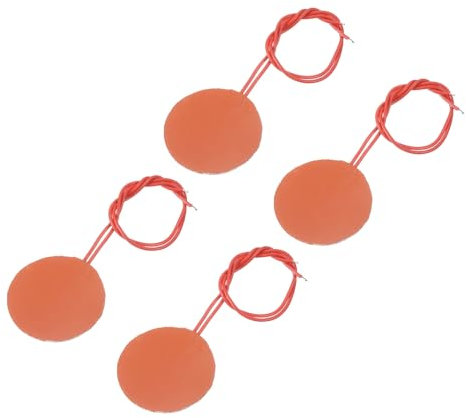 sourcing map Silikon-Heizmatte, 12V 5W Heizfolie Flexible Heizplatte 50mm Heizmatte für konstante Temperatur, Packung mit 4 Stück