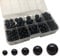 Gocelyn 470+ PCS Round Crystal Glass Beads for DIY Craft Projects (Black), Glass Spacer Loose Beads for Crafts Bracelets Necklaces Charms Pendants Friendship 4/6/8/10/12mm