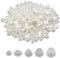 KASURE 210Pcs Plastic Hole Plugs, 5 Sizes of White Hole Plugs Cover, Round Screw Hole Covers, for Nail Holes, Screw Holes, Partition Holes in Cabinets, Brackets, Shelves (5mm/6mm/8mm/10mm/12mm)