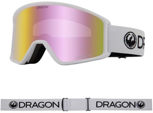 Dragon DXT OTG Youth Snow Goggles - White/LL Pink Ionized