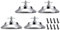Zxfdsfdbnm Lot de 4 pieds de table de billard réglables pour table de ping-pong