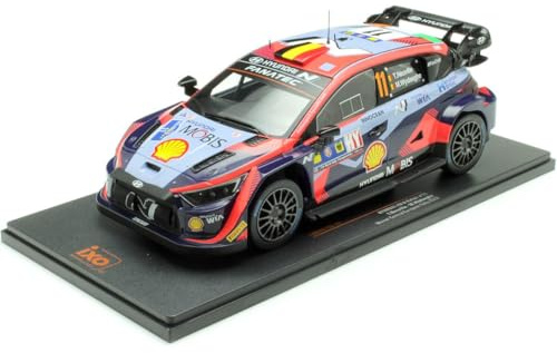Modell in Scala Ixo Model kompatibel mit Hyundai i20 N WRC N.11 Central Europa. Rally 2023 NEUVILLE-WYDAEGHE 1:18 Modell Maßstab 18RMC193 241217
