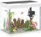 PawHut 17L Fish Tank, Glass Aquarium with Filter System, LED Light, Water Pump, Fish Tank Starter Kits for Betta, Goldfish, Shrimps, White