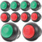 ARTIBETTER Door Bell Part 10 Pack Push Button Kit Self-resetting Waterproof Panel Mount for Home Office Game Night