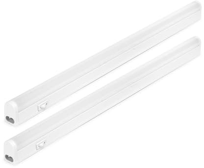 NCC-Licht 2 x LED Unterbauleuchte Lightbar Connect Linex 60cm Weiß IP20 10W 1100lm Neutralweiß 4000K mit Schalter