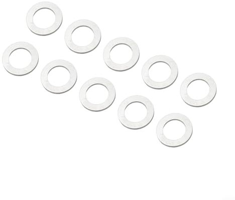 10 Pack Circular Saw Blade Reduction Rings Conversion Adapters for Power Tools Saw Accessories Silver Metal Washers Compatible with Grinder Blades(25.4-16mm)