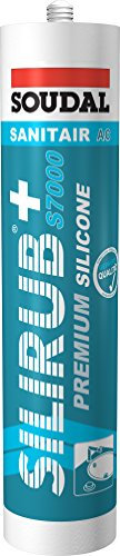 Soudal Silirub+S7000 Premium Sanitär Silikon 310 ml Kartusche - mittelgrau