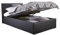 Right Deals UK SINGLE FAUX LEATHER OTTOMAN STORAGE GAS LIFT BED - BLACK