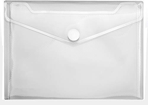 VELOFLEX 4560100 - Dokumentenhülle Crystal, 1 Stück, DIN A5, Dokumententasche mit Klettverschluss, PP, transparent