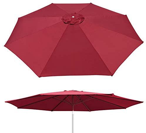 BenefitUSA Umbrella Canopy Housse de rechange pour patio Bordeaux 10 m