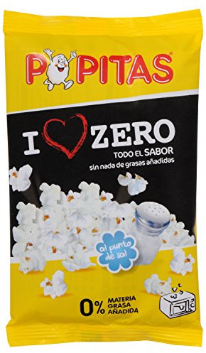 Popitas - Palomitas Zero para Micoondas, Sin Grasas Añadidas - Bolsa de 70 Gramos.