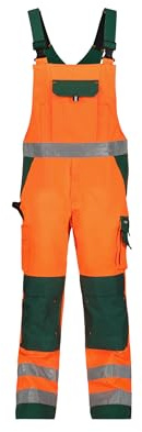 DASSY® Colombia DASSY® Colombia Multinorm Warnschutz Latzhose mit Kniepolstertaschen - Größe 42 - NEONGELB/GRAPHITGRAU