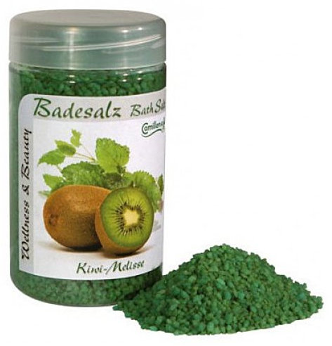 Badesalz Kiwi, Meliss, Camillen 60, Fussbad Badezusatz für die Füsse, mit Fruchtextrakt, 350 g