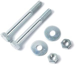 MEIN GARTEN VERSAND Durchgangsschrauben für H Pfostenträger | M10 x 110 mm |2 STK.pro Packung inkl. Unterlegscheiben und Muttern | Bauschrauben zur Befestigung von 9x9 cm Pfosten