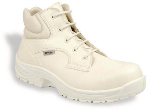Cofra, 10010-000, Scarpe di sicurezza Airmax Romolo S2 SRC, stivali alti, bianco, taglia 36