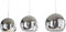 Hängeleuchte Pentola Chrom Silberfarben 75 cm 3 Schirme Deckenlampe