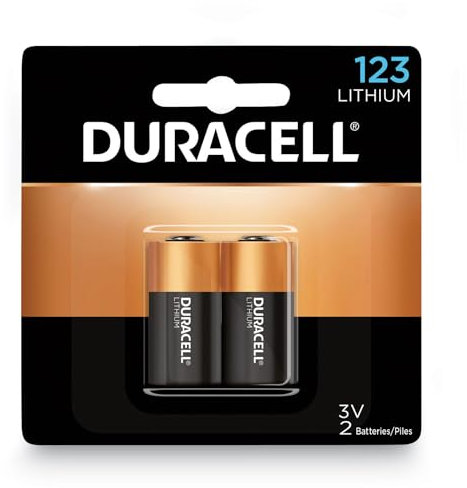 Duracell DL123AB2BPK Ultra High-Power Lithium Battery, 123, 3V, 2/Pack
