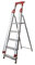 Abbey Aluminium Safety Platform Step Ladder With Handrail & Tool Tray 5 Tread