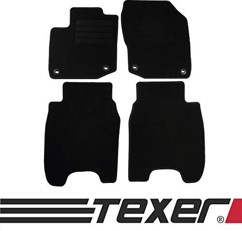 Car Mat Co TEXER Textil Fußmatten Passend für Honda Civic IX Benzin Bj. 2012-2016 Basic