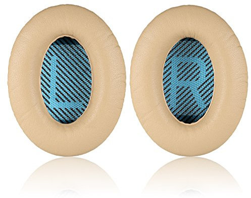 Bose Replacement Ear Pads Kit - JECOBB Ear Cushions for QuietComfort 2, Quiet Comfort 15, QuietComfort 25, QC 35, Ae2, Ae2i, Ae2w, Sound True, Sound Link (Around-Ear Only) Headphones (Apricot)