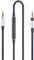 Cavo audio di ricambio compatibile con cuffie Sennheiser PXC550, PXC480, cavo audio compatibile con iPhone, iPod, iPad, dispositivi Apple, con microfono in linea e controllo remoto del volume