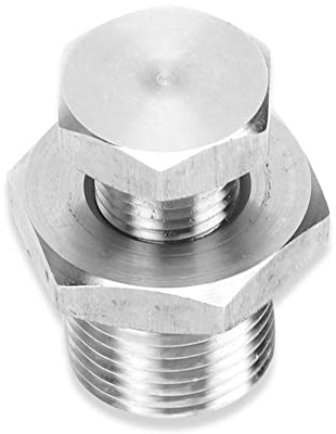 KIMISS Adattatore O2 per riduttore di tappo, adattatore per sensore di ossigeno M18 x 1,50 a M12 x 1,25 adatto per S13 S14