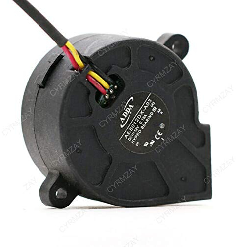 CYRMZAY Kompatibel für ADDA AB5012DX-A03 5025 5CM Turbo Gebläse Lüfter 12V 0.15A Hydraulic Lager