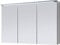 Spiegelschrank Badschrank Spiegel Badhängeschrank Badmöbel Kirkja I Titan/Weiß 100 cm