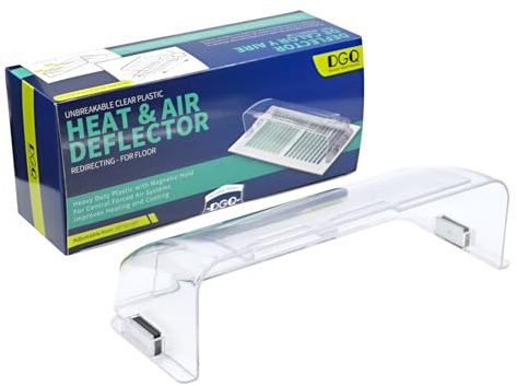 DGQ Unbreakable Air Deflector 10 to 14 Adjustable Heat and Air Vent Deflector Magnetic for Floor Registers, Also Work for Vents, Sidewall, and Ceiling Registers