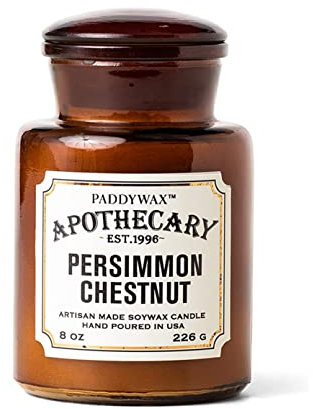 Paddywax Apothecary Artisan Duftkerze, handgegossen, 237 ml, Persimmon Chestnut
