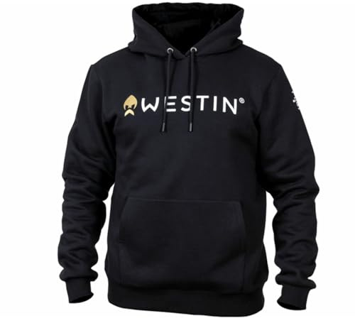 Westin Hoodie Black - Angelpullover mit Kapuze, Größe:XS/Größe 36/37