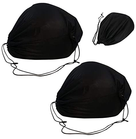 DBAILY Helmtasche,2Pcs Helmsack Helmrucksack Universal Erwachsene Outdoor Fitness Basketball Bag Tasche Motorradhelm Für Aufbewahren Von Helmen Basketball Fußball Und Andere Bälle (Schwarz,44 * 48Cm)