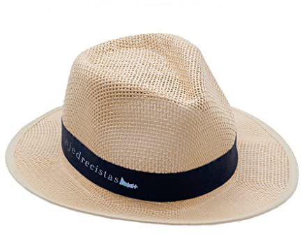 Pack 100 Sombreros Personalizados con Logo o Frase - Gorros de Paja para Hombre y Mujer - Un Regalo Ideal para Fiestas o Eventos - Modelo Augusta en 2 Tonos - Cinta de Color a Elegir