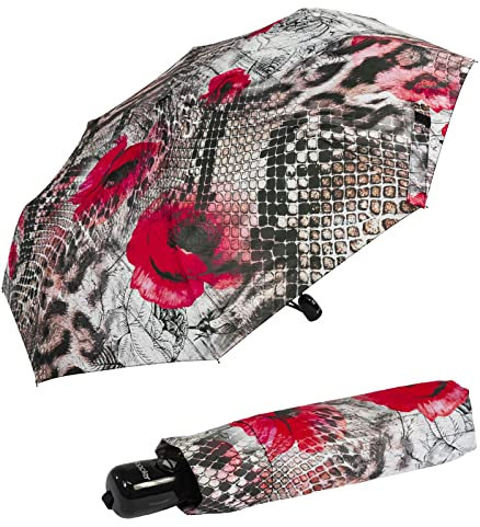 Doppler Damen Regenschirm Serpent - Taschenschirm Auf-Zu-Automatik