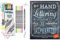 Online Calli.Brush Pastel, 5er Set Handlettering Brush-Pen, Pinsel-Stifte Set, Kalligraphie-Set & Handlettering. Die 33 schönsten Alphabete mit Rahmen, Ornamenten und Bordüren