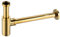 Balneo Waschbecken Siphon Universal - Abflussgarnitur Waschbecken Messing G1 1/4 x 32 mm - Sifon Waschbecken Bad Röhrensiphon - Syphon Badezimmer Waschbecken Rohr, Rund Gold