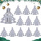 Cestas para Cubiertos de Fieltro Navideño,12 Pcs Bolsas Cubiertos de Navidad,Porta Cubiertos Navideños,Portacubiertos Árbol de Navidad Titulares,para Fiesta Mesa Cena Cocina Decoración (Fresno)