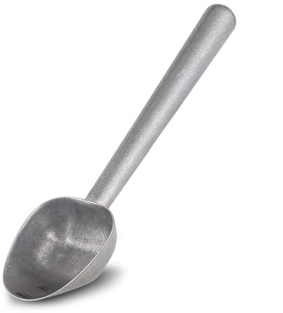 Lexnlux Cucchiaio da caffè in acciaio inox con manico lungo cavo, cucchiaio dosatore vintage da 7 g