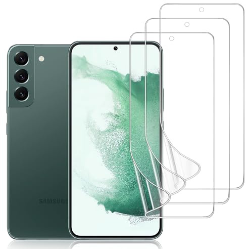 DYNASCO 3 Stück Schutzfolie für Samsung Galaxy S22, HD Klar Weich TPU Displayschutzfolie Kompatibel mit Samsung Galaxy S22 5G 6,1 Zoll - Kratzfest, Anti-Öl, Anti-Blasen, Fingerabdruck-ID Unterstützen