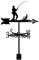 Exquisite Wetterfahne mit Fischer- und Fischkunst-Ornament, Wetterfahne aus Edelstahl, langlebige Messwerkzeuge, Windrichtungsanzeige für Garten, Terrasse, Hofdekoration, einfache Verwendung, Angler