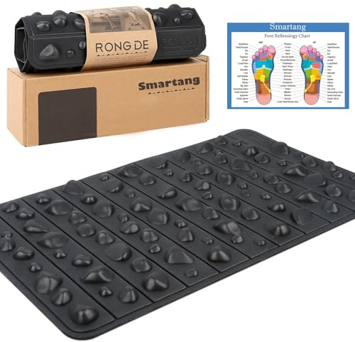 Smartrang High Elasticity Acupressure Mat, Foldable Particle Foot Massager, Pressure Point Pad for Relieve Foot Pain, Fasciitis
