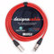 designacable.com 15m - Red Balanced XLR to XLR Cables - Handmade in the UK using Van Damme XKE Microphone Cable & Neutrik Female NC3FXX & Male NC3MXX XLRs.