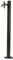 Schwarz Wassersäule Garten Wasserzapfsäule Edelstahl Frostsicherer Außenwasserhahn Wasserzapfstelle Auslaufhahn Wasserentnahmestelle(Color:Round column with dual faucet,Size:95cm)