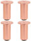 SZLXJMFL Rose gold Cabinet Legs Aluminum Alloy Furniture Legs 4pcs Adjustable Furniture Feet Round DIY Metal Cupboard Feet Bathroom Cabinet Feet Kitchen Cabinet Foot, Rubber Anti-slip Mat 8cm/3.1in