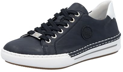 Rieker Damen Schnürhalbschuh in blau
