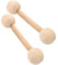 TOYANDONA 2st Hantelspielzeug Aus Holz Fitnessgeräte Für Kinder Gewichte Für Kleinkinder Hantelset Für Kleinkinder Holzhantel Handgewichtsset Für Kinder Hantel Für Kinder Hölzern Beige
