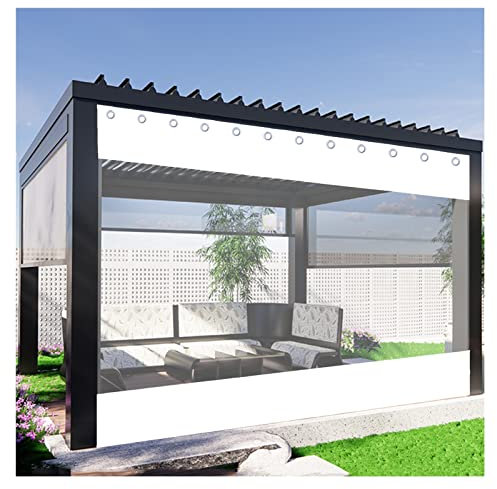 Rideaux imperméables pour tonnelle, terrasse, porche, balcon, jardin, panneaux en PVC anti-déchirure, 1,7 x 2 m, bâche extérieure
