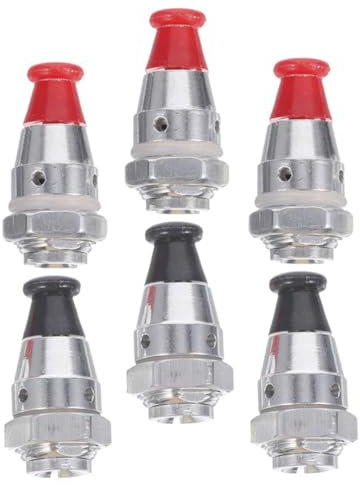 LALADEFIEE 6pcs Aluminum Alloy Pressure Cooker Safety Valve and Pressure Plug Replacement Parts for Fits